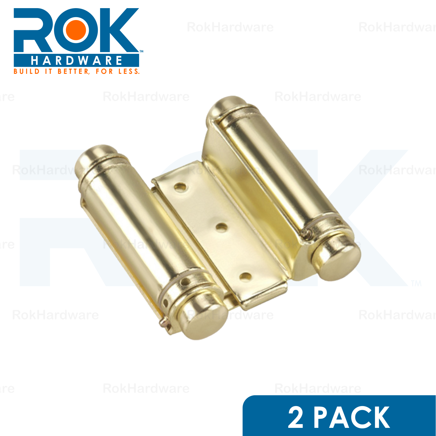 Rok 2 Pack 3" Brass Double Action Steel Spring Cafe Saloon Swing Door Hinge 600346738324 eBay